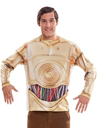 viving Kostüme viving costumes231023 C3PO Herren Lange Ärmel T-Shirt (X-Large) von Viving Costumes