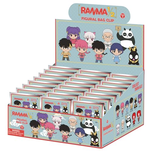 Ranma 1/2 Sammelfiguren-Clips – Box mit 24 Blindbeuteln von Viz Media