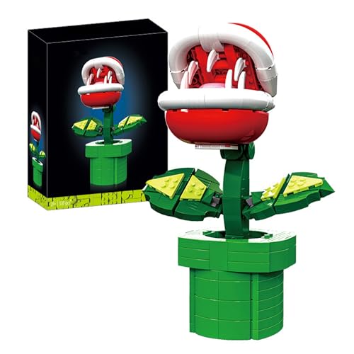 VizBrou Beißende Pflanze Baustein-Set, 538 Teile MOC Pflanzenmodell inspiriert von klassischem Jump’n’Run-Spiel, Kreatives Bauspielzeug für Kinder und Fans des beliebten Klempner-Helden ab 6 Jahren VizBrou Beißende Pflanze Baustein-Set, 538 Teile MOC Pflanzenmodell inspiriert von klassischem Jump’n’Run-Spiel, Kreatives Bauspielzeug für Kinder und Fans des beliebten Klempner-Helden ab 6 Jahren von VizBrou