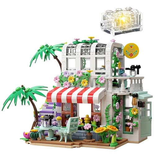 VizBrou Blumenhaus Bausteine Set, Stadtpflanzen Garten Straßenszene Architektur Modellbausatz, DIY Geschenk für Frauen und Mädchen ab 6 Jahren, zum Valentinstag oder Geburtstag, 755 Teile VizBrou Blumenhaus Bausteine Set, Stadtpflanzen Garten Straßenszene Architektur Modellbausatz, DIY Geschenk für Frauen und Mädchen ab 6 Jahren, zum Valentinstag oder Geburtstag, 755 Teile von VizBrou