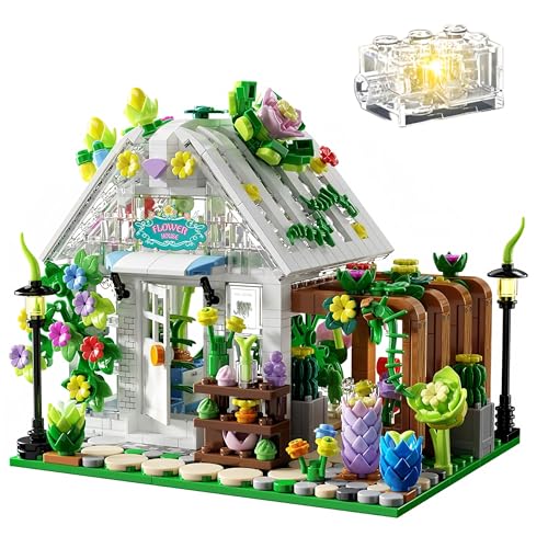 VizBrou Blumenhaus Bausteine Set, Stadtpflanzen Garten Straßenszene Architektur Modellbausatz, DIY Geschenk für Frauen und Mädchen ab 6 Jahren, zum Valentinstag oder Geburtstag, 769 Teile VizBrou Blumenhaus Bausteine Set, Stadtpflanzen Garten Straßenszene Architektur Modellbausatz, DIY Geschenk für Frauen und Mädchen ab 6 Jahren, zum Valentinstag oder Geburtstag, 769 Teile von VizBrou