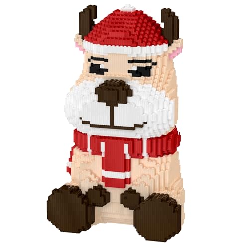 VizBrou Christmas Santa Claus Bausteine Bausatz, Mini Bausteine Festliches BAU Spielzeug mit Rentier, Weihnachtsbaum & Schneemann, DIY Winter Szene Modellbausatz für Kinder & Erwachsene, 3200 Teile VizBrou Christmas Santa Claus Bausteine Bausatz, Mini Bausteine Festliches BAU Spielzeug mit Rentier, Weihnachtsbaum & Schneemann, DIY Winter Szene Modellbausatz für Kinder & Erwachsene, 3200 Teile von VizBrou