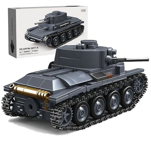 VizBrou Deutscher Militärpanzer Bausteine Bausatz, Armee-LKW Bausatz WW2 Fahrzeug Gepanzertes Modellspielzeug, Heim- & Bürodekoration, Kreatives Geschenk für Kinder ab 6 Jahren, 414 Teile VizBrou Deutscher Militärpanzer Bausteine Bausatz, Armee-LKW Bausatz WW2 Fahrzeug Gepanzertes Modellspielzeug, Heim- & Bürodekoration, Kreatives Geschenk für Kinder ab 6 Jahren, 414 Teile von VizBrou