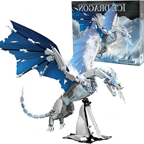 VizBrou Feuerdrache Bausteine Bausatz, 1019 Teile Mythisches Drachen Modell STEM Spielzeug, Fantasie Tier Bausteinset zur Dekoration, Kreatives Geschenk für Jungen & Erwachsene ab 6 Jahren VizBrou Feuerdrache Bausteine Bausatz, 1019 Teile Mythisches Drachen Modell STEM Spielzeug, Fantasie Tier Bausteinset zur Dekoration, Kreatives Geschenk für Jungen & Erwachsene ab 6 Jahren von VizBrou