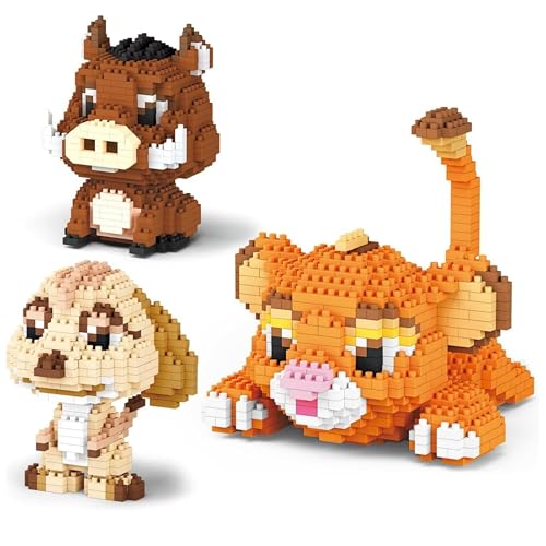 VizBrou Löwe, Warzenschwein und Erdmännchen Bausteine Bausatz, 1856 Teile Mini Bausteine Tierfiguren Bauset, Kreatives Spielzeug für Erwachsene und Kinder, Partygeschenke, Lern & Deko Spielset VizBrou Löwe, Warzenschwein und Erdmännchen Bausteine Bausatz, 1856 Teile Mini Bausteine Tierfiguren Bauset, Kreatives Spielzeug für Erwachsene und Kinder, Partygeschenke, Lern & Deko Spielset von VizBrou