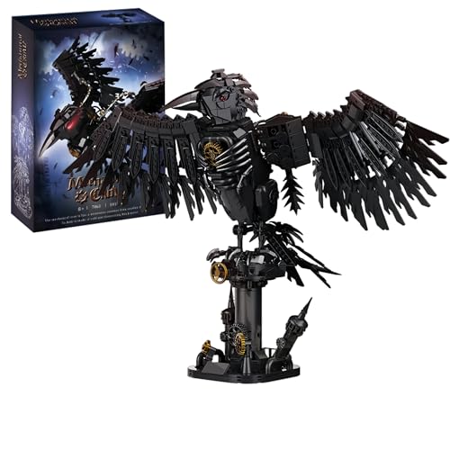 VizBrou Mechanischer Krähen Bausteine Bausatz, Steampunk Roboter Klemmbausteine Tier Modell Spielzeug, Kreatives Geschenk für Kinder & Erwachsene, Kompatibel, 1018 Teile VizBrou Mechanischer Krähen Bausteine Bausatz, Steampunk Roboter Klemmbausteine Tier Modell Spielzeug, Kreatives Geschenk für Kinder & Erwachsene, Kompatibel, 1018 Teile von VizBrou