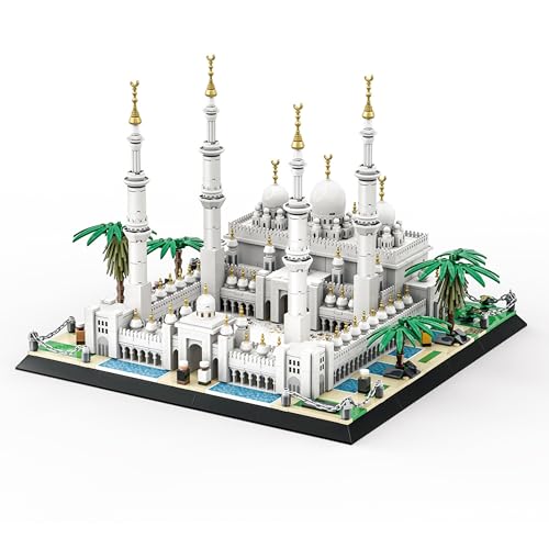 VizBrou Orientalische Moschee im Nahost-Stil Bausteine Set, 1463 Teile Weißer Palast Modell Spielzeug, Sammelbares Modell historischer Landmarke, DIY-Bauspielzeug für Erwachsene und Kinder ab 6 Jahren VizBrou Orientalische Moschee im Nahost-Stil Bausteine Set, 1463 Teile Weißer Palast Modell Spielzeug, Sammelbares Modell historischer Landmarke, DIY-Bauspielzeug für Erwachsene und Kinder ab 6 Jahren von VizBrou