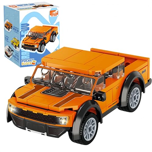 VizBrou Power Rückzieh Offroad Raptor Supercar Baustein-Set, 92 Teile Technik Rennfahrzeug Modell, Sammler-Rennauto Bausatz für Jungen ab 6 Jahren und Erwachsene VizBrou Power Rückzieh Offroad Raptor Supercar Baustein-Set, 92 Teile Technik Rennfahrzeug Modell, Sammler-Rennauto Bausatz für Jungen ab 6 Jahren und Erwachsene von VizBrou