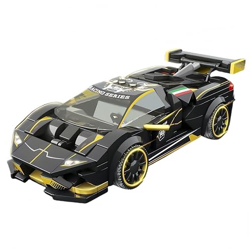 VizBrou Racing Car Bausteine Bausatz,Sportwagen Technik Konstruktion Klemmbausteine,Speed Champion Supercar Spielzeug Home Office Decor Geschenke für Jungen, Kinder, Erwachsene, 360 Teile von VizBrou
