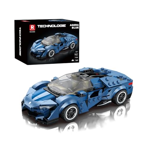 VizBrou Rennwagen Speed Champion Bausteine Set, 1:24 Agerra Blau Sportwagen Klemmbausteine Modell Kit, 327 Teile Kompatibel mit LG Superauto Bausatz Spielzeug Geschenk Dekor für Erwachsene Kinder VizBrou Rennwagen Speed Champion Bausteine Set, 1:24 Agerra Blau Sportwagen Klemmbausteine Modell Kit, 327 Teile Kompatibel mit LG Superauto Bausatz Spielzeug Geschenk Dekor für Erwachsene Kinder von VizBrou