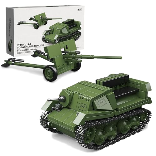 VizBrou Sowjetischer Armee Panzer Bausteine Bausatz, WW2 Sowjetischer Gepanzerter Panzerwagen Modell Spielzeug, Heim- & Bürodekoration, Kreatives Geschenk für Kinder ab 6 Jahren, 390 Teile VizBrou Sowjetischer Armee Panzer Bausteine Bausatz, WW2 Sowjetischer Gepanzerter Panzerwagen Modell Spielzeug, Heim- & Bürodekoration, Kreatives Geschenk für Kinder ab 6 Jahren, 390 Teile von VizBrou