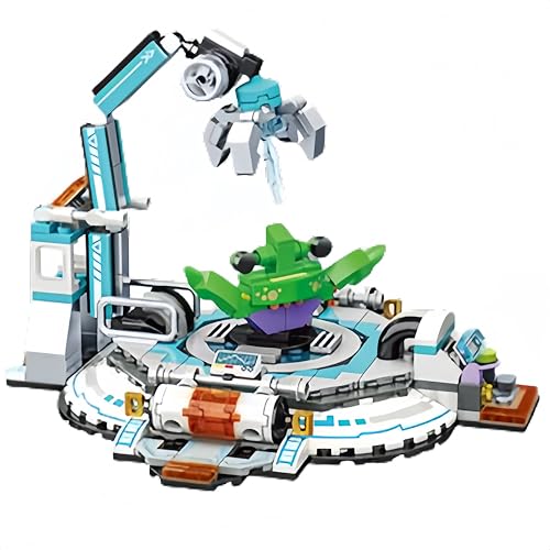 VizBrou Space Alien Civilization Research Lab Bausteine Bausatz, 316 Teile Sci-Fi Experimentierstation, STEM-Spielzeug für Kinder & Teens ab 6 Jahren, kreatives Geschenk für Weltraum von VizBrou