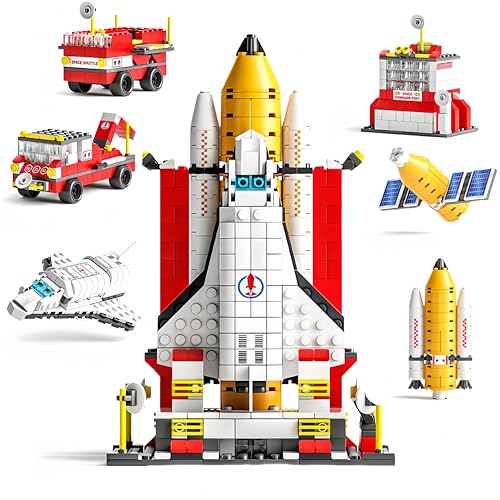 VizBrou Space Shuttle Bausteine Bausatz, 1000+ Teile STEM Weltraumrakete Konstruktions Spielzeug mit Rakete & Startrampe Klemmbausteine für Jungen, Mädchen & Erwachsene ab 6 Jahren VizBrou Space Shuttle Bausteine Bausatz, 1000+ Teile STEM Weltraumrakete Konstruktions Spielzeug mit Rakete & Startrampe Klemmbausteine für Jungen, Mädchen & Erwachsene ab 6 Jahren von VizBrou