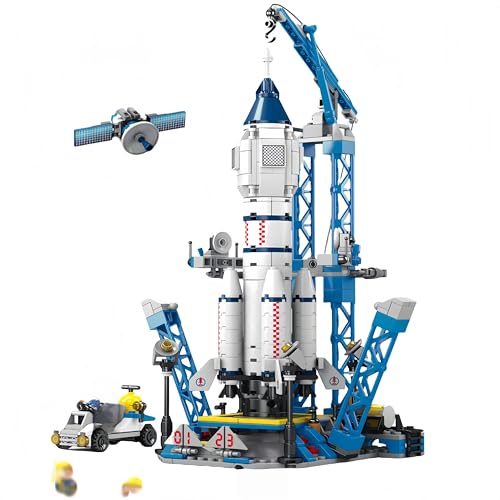 VizBrou Space Shuttle Bausteine Set, 557 Teile STEM Weltraumrakete Bauspielzeug mit Startrampe, Konstruktions Modell für Jungen, Mädchen & Erwachsene von 6–12 Jahren VizBrou Space Shuttle Bausteine Set, 557 Teile STEM Weltraumrakete Bauspielzeug mit Startrampe, Konstruktions Modell für Jungen, Mädchen & Erwachsene von 6–12 Jahren von VizBrou