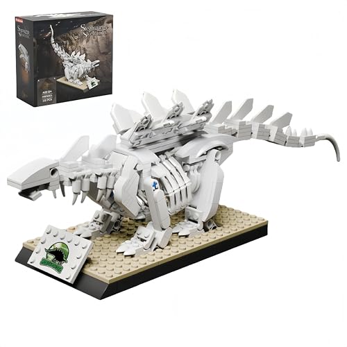 VizBrou Stegosaurus Dinosaurier Skelett Bausteine Bausatz, Jurassischer prähistorischer Dino-Skelett Modell Spielzeug, Tier-Fossil Modellspielzeug für Jungen, Kinder und Erwachsene, 332 Teile VizBrou Stegosaurus Dinosaurier Skelett Bausteine Bausatz, Jurassischer prähistorischer Dino-Skelett Modell Spielzeug, Tier-Fossil Modellspielzeug für Jungen, Kinder und Erwachsene, 332 Teile von VizBrou