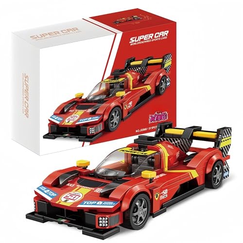 VizBrou Super Sportwagen Bausteine Set, Le Manns Ferrarii Retro Speed Champion Rennwagen Klemmbausteine Bausatz, 311 Teile Kompatibles LG Super Auto Modell Spielzeug Geschenk für Erwachsene Kinder VizBrou Super Sportwagen Bausteine Set, Le Manns Ferrarii Retro Speed Champion Rennwagen Klemmbausteine Bausatz, 311 Teile Kompatibles LG Super Auto Modell Spielzeug Geschenk für Erwachsene Kinder von VizBrou