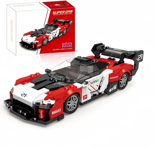 VizBrou Super Sportwagen Bausteine Set, McLareen GT Retro Speed Champion Rennwagen Klemmbausteine Bausatz, 346 Teile Kompatibel LG Super AutoModell Spielzeug für Erwachsene Kinder, Geschenk Dekor von VizBrou