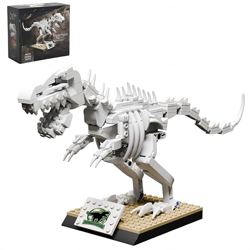 VizBrou T-Rex Dinosaurier Skelett Bausteine Bausatz, Jurassischer Tyrannosaurus Rex Dino Skelett Modell Spielzeug, Prähistorisches Tier-Fossil Modellspielzeug für Jungen, Kinder Erwachsene, 328 Teile VizBrou T-Rex Dinosaurier Skelett Bausteine Bausatz, Jurassischer Tyrannosaurus Rex Dino Skelett Modell Spielzeug, Prähistorisches Tier-Fossil Modellspielzeug für Jungen, Kinder Erwachsene, 328 Teile von VizBrou