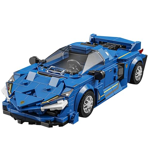VizBrou Technik Speed Champions Sportwagen Bausteine Set, 318 Teile Supercar Modell Bausatz, Konstruktions Spielzeug Auto-Kollektion STEM Geschenk für Kinder, Teens & Erwachsene, GMS1081 von VizBrou