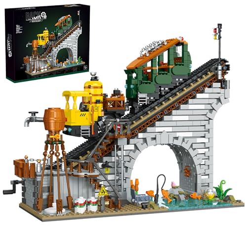 VizBrou Technik Zahnradbahn Bausteine Bausatz, 1987 Teile STEM Gebirgszug Modell mit funktionierendem Zahnrad-System, Dampflokomotive, Sammleredition für Erwachsene Jugendliche ab 12 Jahren VizBrou Technik Zahnradbahn Bausteine Bausatz, 1987 Teile STEM Gebirgszug Modell mit funktionierendem Zahnrad-System, Dampflokomotive, Sammleredition für Erwachsene Jugendliche ab 12 Jahren von VizBrou