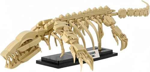 VizBrou Tier Fossilien Bausteine, Dinosaurier Welt Schädel Klemmbausteine Modell Kit, 498 Teile Mosasaurus Dino Skelett Knochen Modell Spielzeug Geschenk Set für Mädchen Jungen Kinder Erwachsene VizBrou Tier Fossilien Bausteine, Dinosaurier Welt Schädel Klemmbausteine Modell Kit, 498 Teile Mosasaurus Dino Skelett Knochen Modell Spielzeug Geschenk Set für Mädchen Jungen Kinder Erwachsene von VizBrou