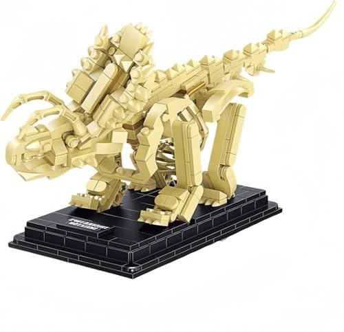 VizBrou Tier Fossilien Bausteine Set, Dinosaurier Welt Schädel Klemmbausteine, 496 Teile Triceratops Dino Skelett Knochen Modell Bausatz Spielzeug für Mädchen Jungen Kinder Erwachsene Geschenk Dekor VizBrou Tier Fossilien Bausteine Set, Dinosaurier Welt Schädel Klemmbausteine, 496 Teile Triceratops Dino Skelett Knochen Modell Bausatz Spielzeug für Mädchen Jungen Kinder Erwachsene Geschenk Dekor von VizBrou