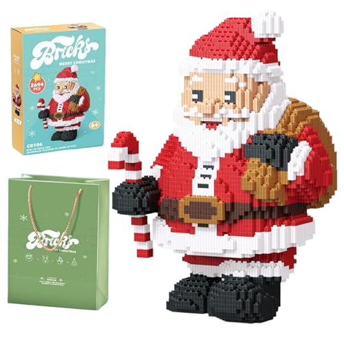 VizBrou Unativer Weihnachtsmann Bauklötze Set, festliches Ferien Modell Spielzeug mit Rentier, Weihnachtsbaum & Schneemann, DIY Winter-Szene Modell Bausatz für Kinder & Erwachsene, 2694 Teile VizBrou Unativer Weihnachtsmann Bauklötze Set, festliches Ferien Modell Spielzeug mit Rentier, Weihnachtsbaum & Schneemann, DIY Winter-Szene Modell Bausatz für Kinder & Erwachsene, 2694 Teile von VizBrou