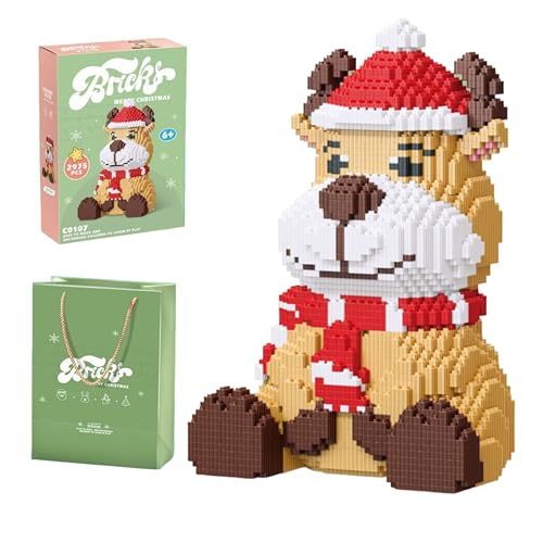 VizBrou Unativer Weihnachtsmann Bauklötze Set, festliches Ferien Modell Spielzeug mit Rentier, Weihnachtsbaum & Schneemann, DIY Winter-Szene Modell Bausatz für Kinder & Erwachsene, 2974 Teile VizBrou Unativer Weihnachtsmann Bauklötze Set, festliches Ferien Modell Spielzeug mit Rentier, Weihnachtsbaum & Schneemann, DIY Winter-Szene Modell Bausatz für Kinder & Erwachsene, 2974 Teile von VizBrou