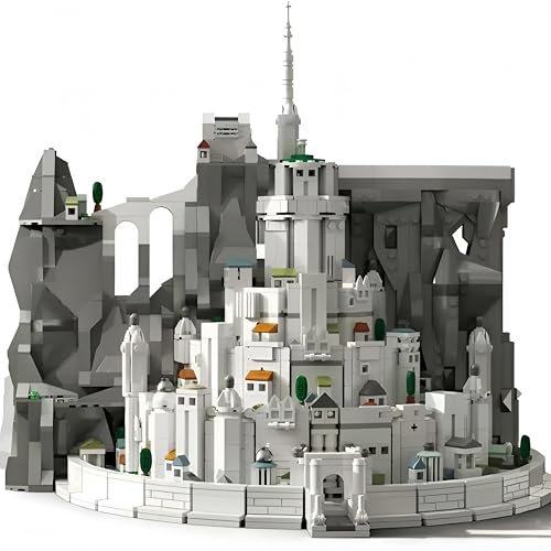 VizBrou Weiße Stadt Kaiserliche Hauptstadt Architektur Bausteine Bausatz,2318 Teile Historical Street View Castle Modell Spielzeug, Filmszene Fans Bausatz für Erwachsene, Kinder von VizBrou