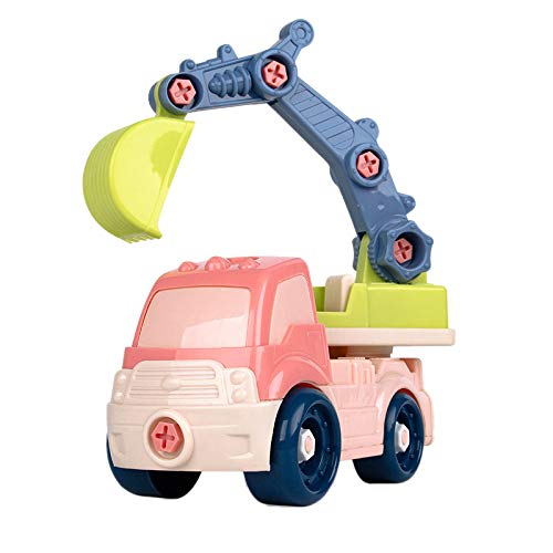 Vklopdsh Kinder Mini Cartoon DIY Montieren Zerlegen Auto Fahrzeug Spielzeug Set mit Schraubendreher Werkzeug Geschenke (Bagger) von Vklopdsh