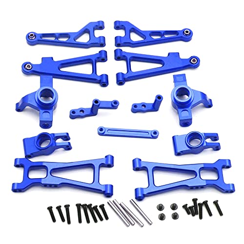 Vklopdsh Metall-Upgrade-Teile-Kit Schwingarm-Lenktasse für HBX 16889 16890 SG1601 SG1602 1/16 RC Autozubehör, blau von Vklopdsh