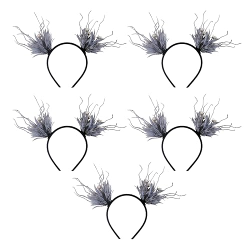 VlHpnpe Set mit 5 Halloween-Kopf-Accessoires, modische festliche Stirnbänder, kreative Kopfbedeckungen, Zubehör für Kostümpartys, Halloween-Ausrüstung VlHpnpe Set mit 5 Halloween-Kopf-Accessoires, modische festliche Stirnbänder, kreative Kopfbedeckungen, Zubehör für Kostümpartys, Halloween-Ausrüstung von VlHpnpe