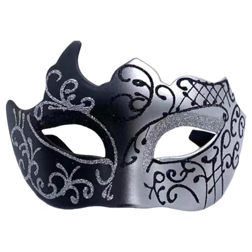 Vllold Herren-Maskerade, Karneval, Halbgesichtsmaskerade, Vintage-Maskerade, modisches antikes Accessoire für Karneval, Abschlussball, Ball von Vllold
