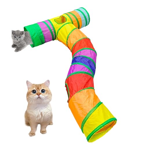 Vllold Katzentunnel | Großer Katzenspiel-Tunnelschlauch mit Spielball - Faltbares gelangweiltes Kätzchenhaus mit Ballspiedelloch Haustierbedarf für Zuhause, Indoor & Outdoor Vllold Katzentunnel | Großer Katzenspiel-Tunnelschlauch mit Spielball - Faltbares gelangweiltes Kätzchenhaus mit Ballspiedelloch Haustierbedarf für Zuhause, Indoor & Outdoor von Vllold