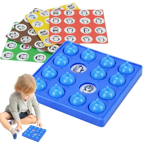 Vllold Memory-Matching-Spiel, Matching-Memory-Spiel | Montessori-Memory-Spiel | Reise-Memory-Spielzeug für Jungen und Mädchen, Brettspiele aus Holz, Roadtrip-Memory-Schach für Kleinkinder von Vllold