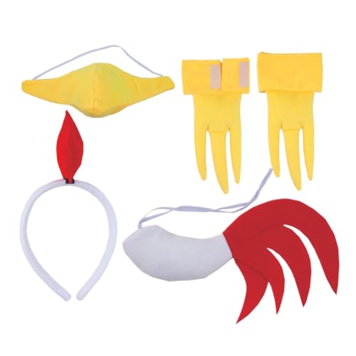 Vmiorzq 3D Küken Stirnband Set, Kinder Kostüm Ostern Küken Tier Kostüm | Ohren Kostüm Zubehör Stirnband Kostüm Set für Halloween & Weihnachten Vmiorzq 3D Küken Stirnband Set, Kinder Kostüm Ostern Küken Tier Kostüm | Ohren Kostüm Zubehör Stirnband Kostüm Set für Halloween & Weihnachten von Vmiorzq