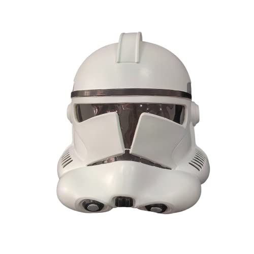 Vmlxgdux Alien War Clone Latexhelm Alien Soldat Coaplay Vollkopfmaske, Halloween-Kostüm, Spielrequisiten, Erwachsene (weiß) von Vmlxgdux