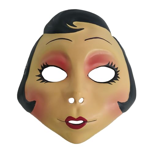 Vmlxgdux Gruselige Killer-Masken Mann in Maske/Puppengesicht/Pin Up Cosplay Latexmaske, Halloween-Kostüm, Spielrequisiten, Erwachsene (Pin-Up) von Vmlxgdux