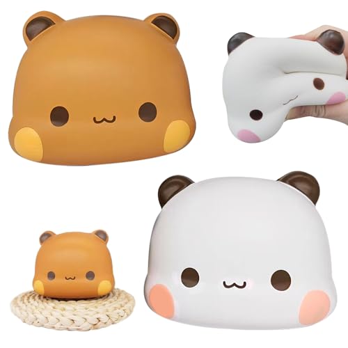 Vmxlso 2 Stück Dudu Bubu Squishy Toys, Anti Stress Spielzeug, Antistress Spielzeug, Anti Stress Bälle, Dudu Bubu Stressabbau Spielzeug, Fidget Toys für Kinder & Erwachsene von Vmxlso