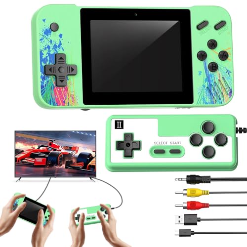 Vmxlso Handheld Spielkonsole, Retro Handheld mit 800 Spielen, Mini Spielkonsole Gameboy, Unterstützt 2 Spieler und Kann an Den Fernseher Angeschlossen Werden, 3,5-Zoll-LCD-Bildschirm Grün Vmxlso Handheld Spielkonsole, Retro Handheld mit 800 Spielen, Mini Spielkonsole Gameboy, Unterstützt 2 Spieler und Kann an Den Fernseher Angeschlossen Werden, 3,5-Zoll-LCD-Bildschirm Grün von Vmxlso