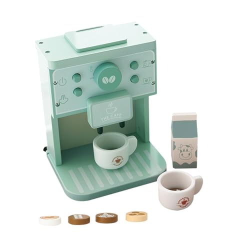 Vmxlso Kaffeemaschine Spielzeug Kinder, 8 Teiliges Kaffeemaschine Kinderküche, Kaffeemaschine Kinder Holz, Spielküche Kaffeemaschine, Küchenspielzeug Rollenspiele Geschenke für Mädchen Und Jungen Vmxlso Kaffeemaschine Spielzeug Kinder, 8 Teiliges Kaffeemaschine Kinderküche, Kaffeemaschine Kinder Holz, Spielküche Kaffeemaschine, Küchenspielzeug Rollenspiele Geschenke für Mädchen Und Jungen von Vmxlso