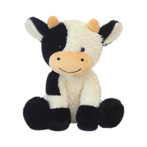 Vmxlso Kuh Kuscheltier, 22cm Plüschtier, Schwarz-Weißes Stofftier Zum Spielen, Sammeln & Kuscheln für Baby, Kinder und Erwachsene - Geschenke von Vmxlso