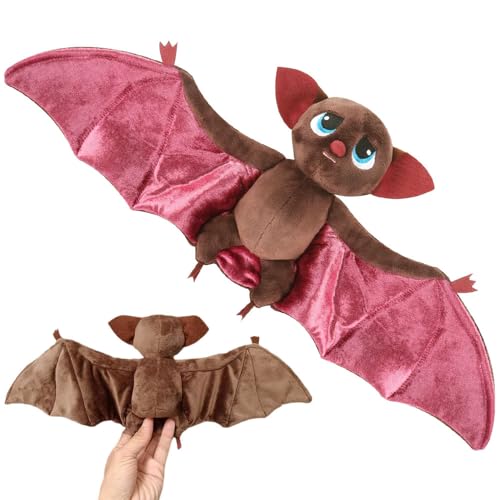 Vmxlso Transylvania Fledermaus Kuscheltier, Halloween Kuscheltier Fledermaus, Weihnachten Fledermaus Plüschtier, Halloween Plüschtier Fledermaus, Fledermaus Stofftier Geschenke für Kinder, Erwachsene von Vmxlso