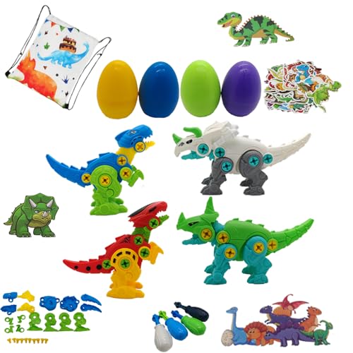 Vndnsy Dinosaurier-Eier zum Auseinandernehmen, Spielzeug für Kinder mit, 4 Packungen DIY Dinosaurier, pädagogisches Mint-Bauspielzeug, Lerngeschenk für Jungen und Mädchen im Alter von 3 4 5 Jahren. Vndnsy Dinosaurier-Eier zum Auseinandernehmen, Spielzeug für Kinder mit, 4 Packungen DIY Dinosaurier, pädagogisches Mint-Bauspielzeug, Lerngeschenk für Jungen und Mädchen im Alter von 3 4 5 Jahren. von Vndnsy