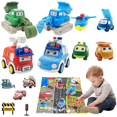 Vndnsy Spielzeugautos für Kleinkinder, 8 Stück, Push-and-Go-Autos, Spielzeugfahrzeuge mit Reibungsantrieb,Geburtstagsgeschenke für Kinder, Jungen und Mädchen im Alter von 2 3 4 Jahren. Vndnsy Spielzeugautos für Kleinkinder, 8 Stück, Push-and-Go-Autos, Spielzeugfahrzeuge mit Reibungsantrieb,Geburtstagsgeschenke für Kinder, Jungen und Mädchen im Alter von 2 3 4 Jahren. von Vndnsy