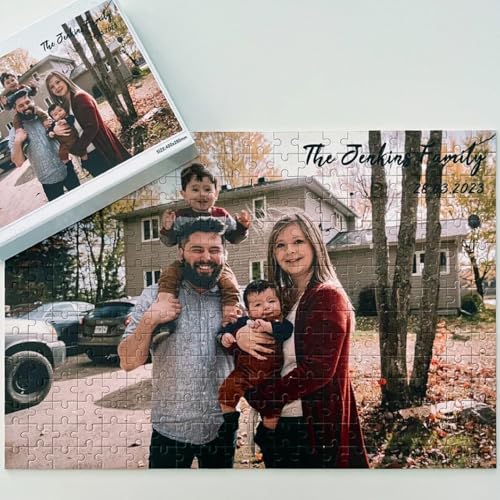 Individuelles Fotopuzzle, personalisiertes Puzzle aus dem Bild, Erstellen Sie Ihre eigenen Puzzles, Geschenk für Mama, Vater, sie, ihn, Familie, Geburtstag, Weihnachten von Vniqloo