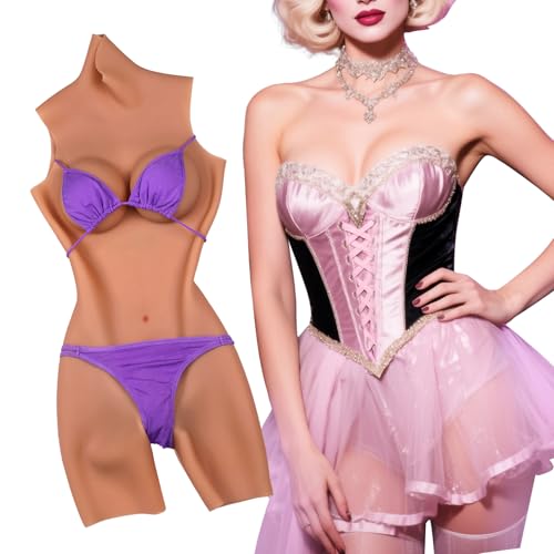Vnmcry Silikon Crossdresser Stehkragen Bodysuit Weibliches Aussehen für Transgender Stuhlgang und Urinieren Künstliche Vagina Falsche Brust mit Baumwollfüller Prothesenanzug (Gebräunte Haut - C Cup) Vnmcry Silikon Crossdresser Stehkragen Bodysuit Weibliches Aussehen für Transgender Stuhlgang und Urinieren Künstliche Vagina Falsche Brust mit Baumwollfüller Prothesenanzug (Gebräunte Haut - C Cup) von Vnmcry