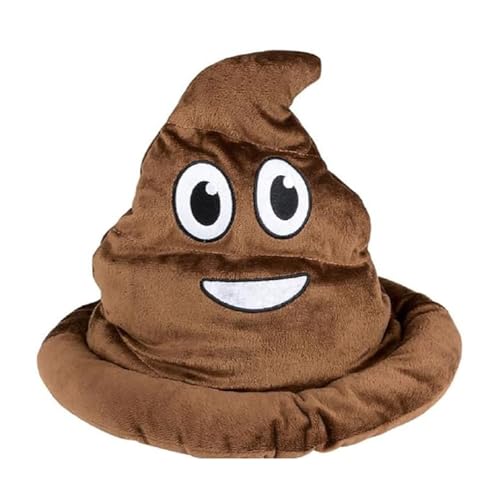 Vnnigmn Hut Caca Head Mask Lustig Plüsch Emoj Poop Soft Hat für Foto Prop Cosplay Party Favor (B) von Vnnigmn