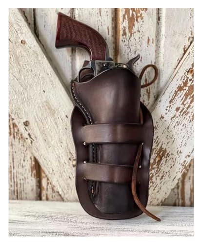 Western-Cowboy-Pistolenhalter for Den Lauf, Vintage-Accessoire Im Steampunk-Stil, Mittelalterliches Leder-verdecktes Holster for Halloween-Cosplay-Kostüm-Taillenzubehör Western-Cowboy-Pistolenhalter for Den Lauf, Vintage-Accessoire Im Steampunk-Stil, Mittelalterliches Leder-verdecktes Holster for Halloween-Cosplay-Kostüm-Taillenzubehör von Vnook