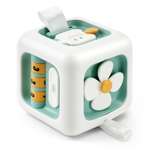 VoMii Baby Spielzeug ab 1 Jahr, Montessori Spielzeug, Feinmotorik Aktivitäts Würfel Spielzeug, Pädagogisches Lernspielzeug, Geschenk für Baby 12-24 Monate von VoMii